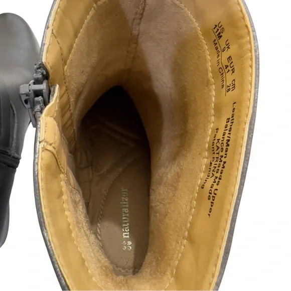 Naturalizer “Katrina” Dark Grey Ankle Boots Women’s Size 11M – Buckle Strap - Picture 11 of 16